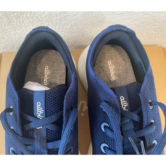 Allbirds Tree Runner Go Running Shoes Mens 13.5 Navy Blue White Retail Box main image 6